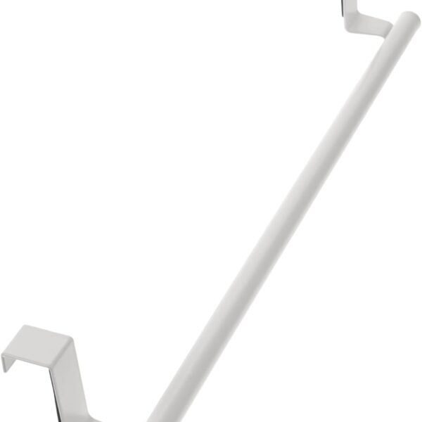Stainless steel over the door single bar towel rack