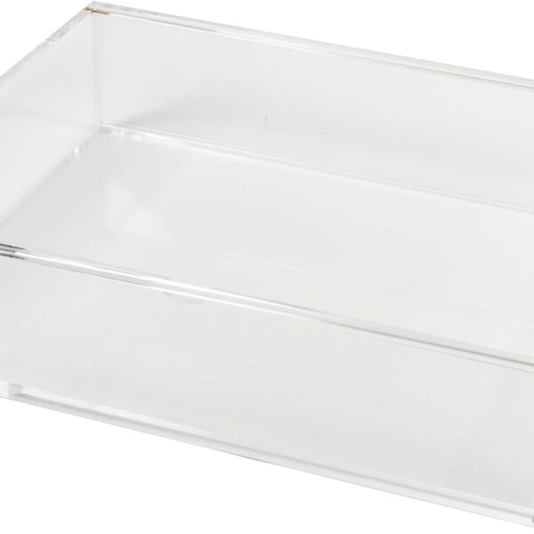 Large Acrylic Flip Box, 12 5” x 6 5”, Desktop Organization, Clear, 1 Count, 98148