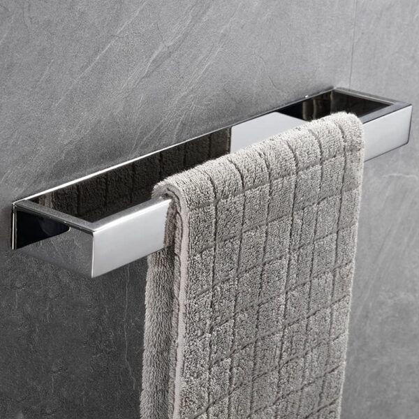 Stainless steel wall mounted towel bar