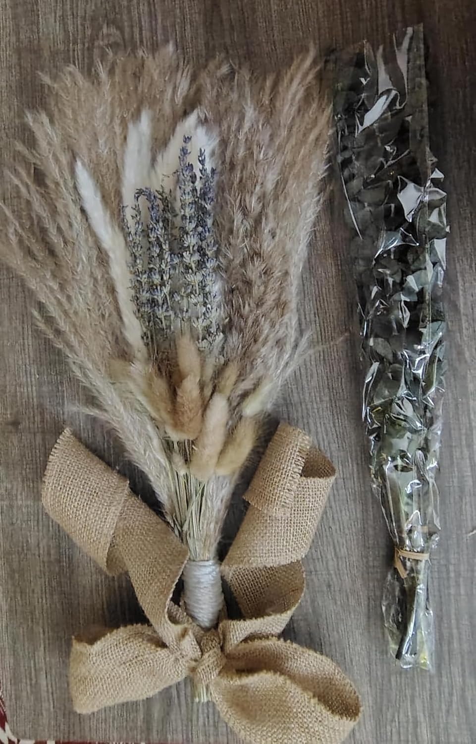 Dried pampas grass and eucalyptus bouquet Image 2