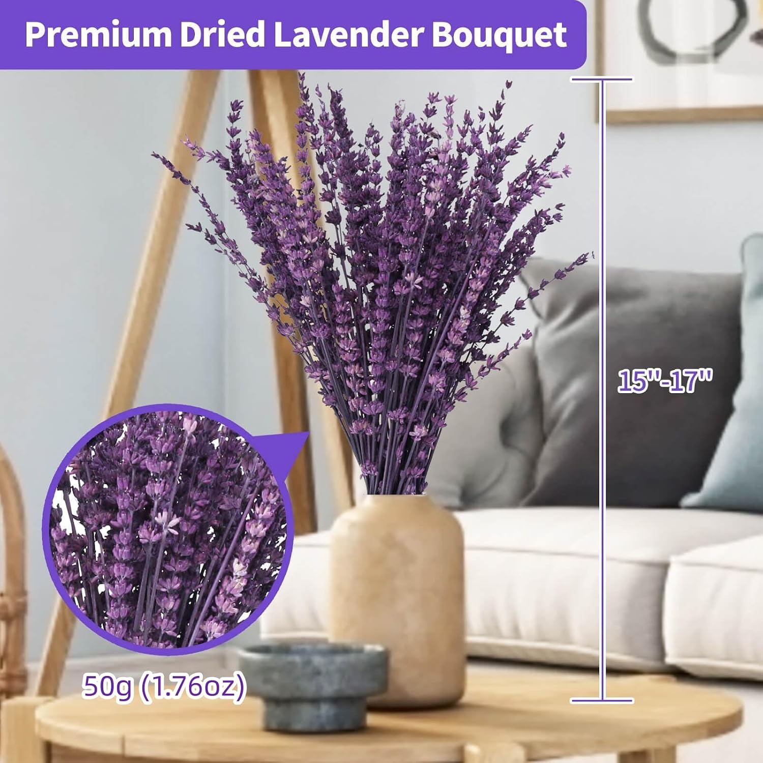 Natural dried lavender bouquet Image 2