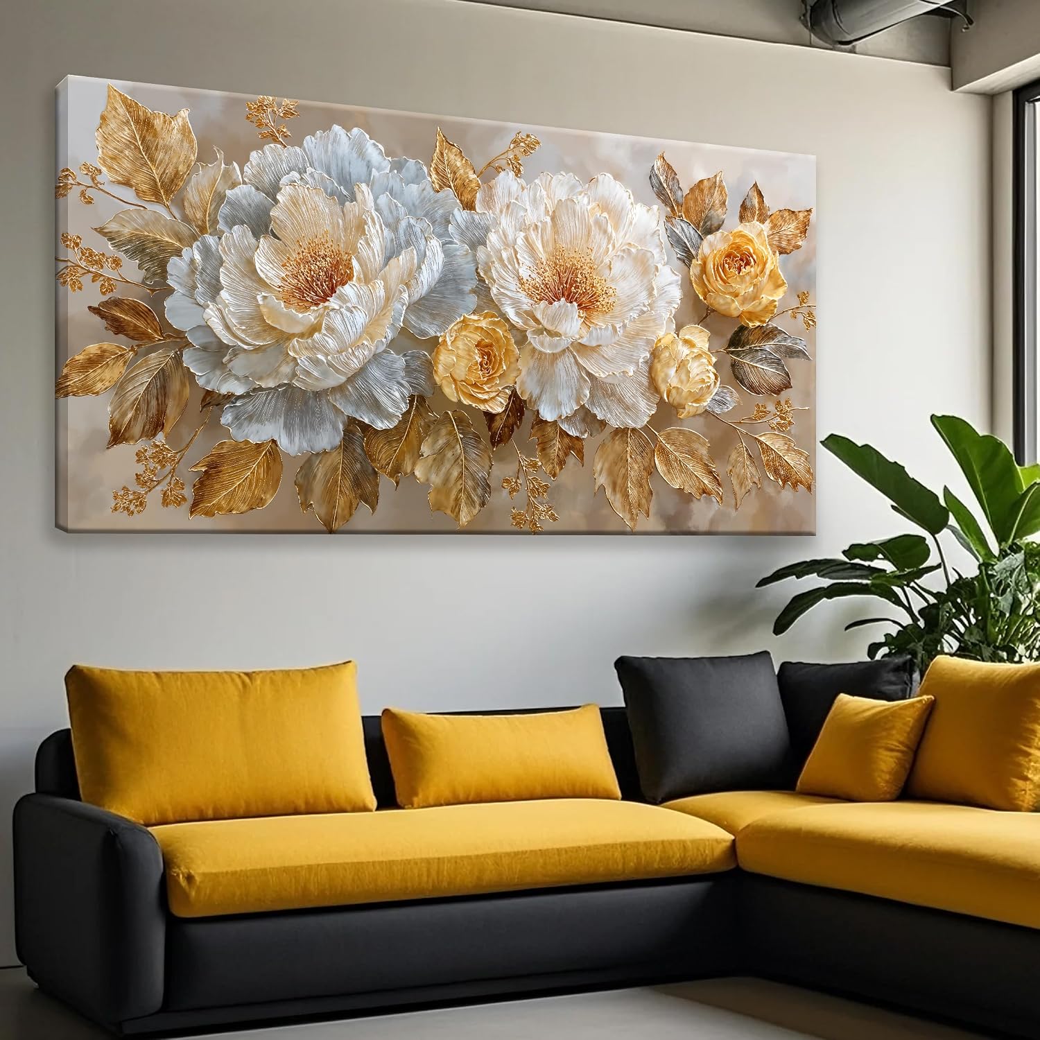 Modern abstract floral art